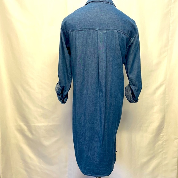 Old Navy Button Up Denim Dress with Roll up Sleeves Sz 14 - Picture 9 of 12